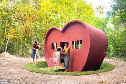 We Build the Most Beautiful Valentine House by Ancient Skills