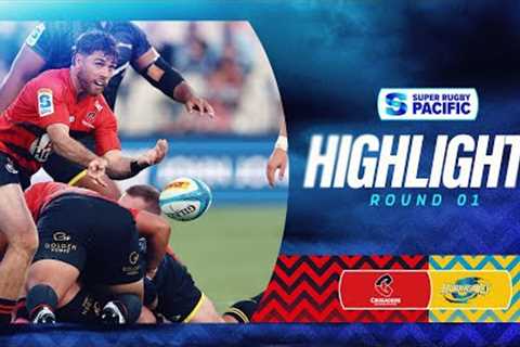 HIGHLIGHTS | CRUSADERS v HURRICANES | Super Rugby Pacific 2025 | Round 1