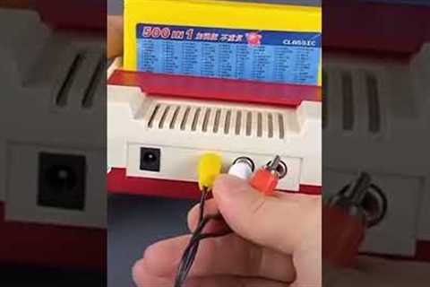 Famicom. Retro game console 90s