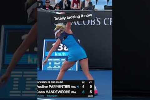 ANGRY tennis player destroys racket and throws it to fan... 😤🙃 #angermanagement #funny