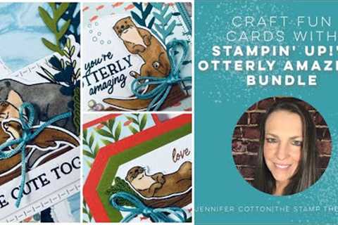Stampin’ Up! Otterly Amazing Bundle | 3 Easy &amp; Adorable Card Designs