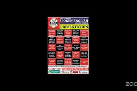 Presentation Session | SKH Spoken English Online Course
