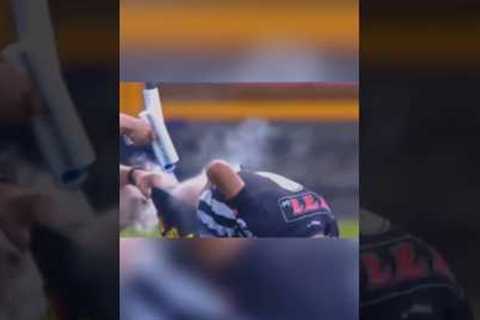 Referee spray funny moments #shorts #football