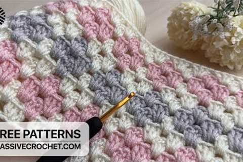 VERY EASY Crochet Pattern for Beginners!⚡️😍 Crochet Stitch for Baby Blanket & Bag