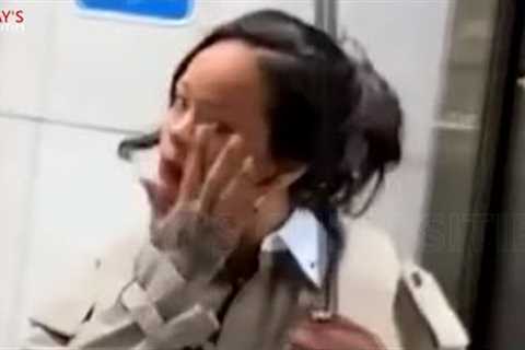 Rihanna spotted wiping tears from eyes while leaving court
