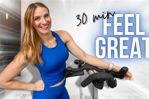 30-minute MOOD-BOOSTING HIIT Cardio Indoor Cycling Workout