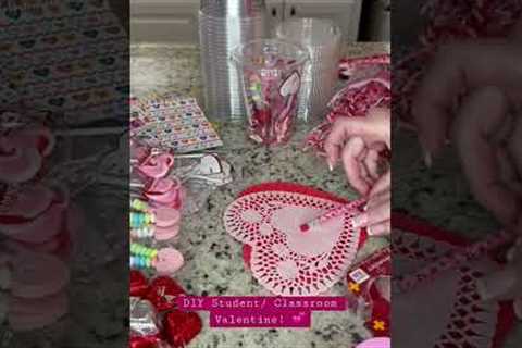 Easy DIY Student and Classroom Valentine Gift! 💕 #shorts