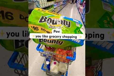 Grocery shopping with me at Walmart 🛒 #asmr #weeklygroceryshop #grocery #shopwithme #groceryhaul