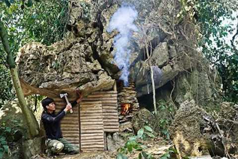 30 Days solo survival CAMPING in the Wild, Baked eggs, Catch and Cook. Bushcraft Survival Shelter
