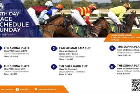 LRC Live  - 25th Day Lahore Winter Meeting 2024-2025 | Fabruary 16, 2025 #horse #race #horserace