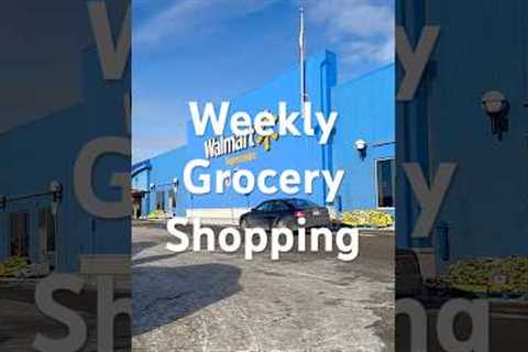 Weekly grocery shopping at Walmart 🛒 #asmr #groceryshopping #grocery #shopwithme #walmartshopping