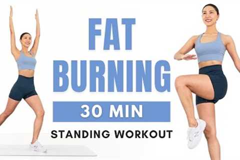 🔥Standing Full Body Fat Burn Workout🔥 30 MIN Home Workout - No Jumping