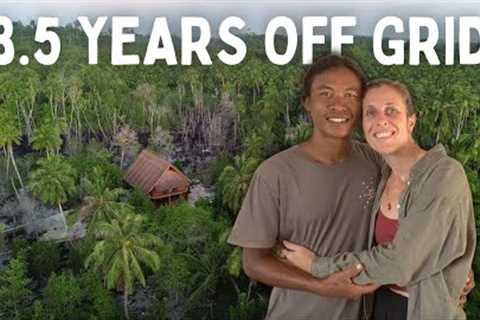 3.5 Years OFF-GRID: Timelapse of Building Our Dream Home from Scratch on a Remote Tropical Island
