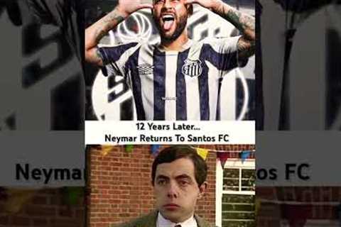 Neymar returns to santos fc #football #soccer #neymar #santosfc