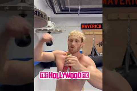 Logan Paul Pulls Off The Perfect Trick Shot While Drinking Prime During Workout For WWE Wrestling