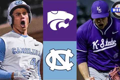 Kansas State vs #6 North Carolina Highlights (Great Game!) | 2025 College Baseball Highlights