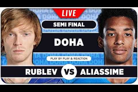 RUBLEV vs AUGER ALIASSIME | ATP Doha 2025 | LIVE Tennis Play by Play Stream