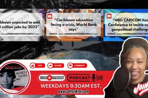 TODAY ON COFFEE IN TOE LIVE (THURS. 02.20.2025): CARICOM CONCERNS #trending #caribbean #news