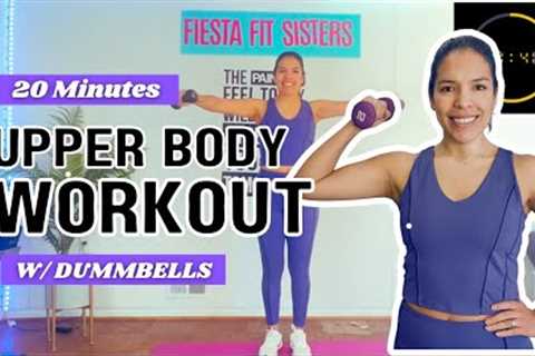 20-Minute Upper Body Dumbbell Workout for Women | Strengthen &amp; Tone Arms, Shoulders &amp; Back