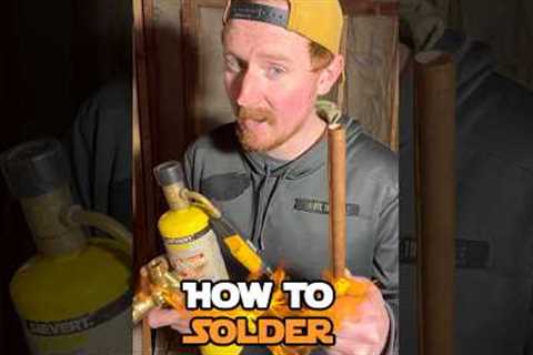 How To Solder - Plumbing Tips #plumbing #soldering #howto #tutorial