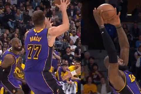 Luka Doncic FIRST EVER alley oop to LeBron James for dunk 🔥
