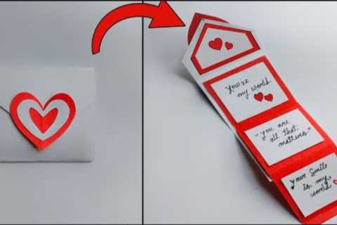 Special DIY Love Letter Card Making For Boyfriend (Secret Card)✨ Handmade Paper crafts for Boyfriend