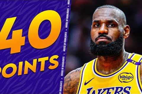 LeBron James STILL UNSTOPPABLE 👑 40 PTS vs Blazers 🔥 FULL Highlights