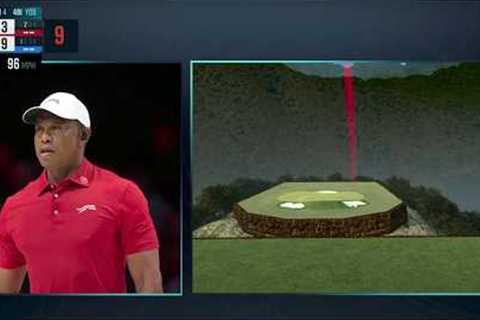 'He said 99 yards!' 🤣 Tiger Wood lands 100 yards short after a club mishap | TGL on ESPN