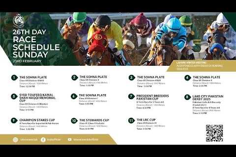 LRC Live  - 26th Day Lahore Winter Meeting 2024-2025 | Fabruary 23, 2025 #horse #race #horserace