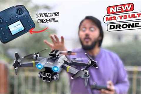 M3/Y3 Ultra MAX Drone With DISPLAY Remote | First Time Ever Mini Display Controller With Camera