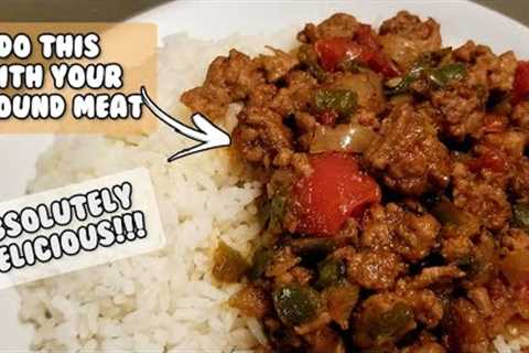 Ground Meat and Veggies Recipe! Do this with your Ground Beef or Turkey. Absolutely Delicious!!!