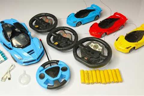 Lamborghini Sports Racing RC Car with open door, 3 RC Cars Unboxing in 1 Remote Control Testing
