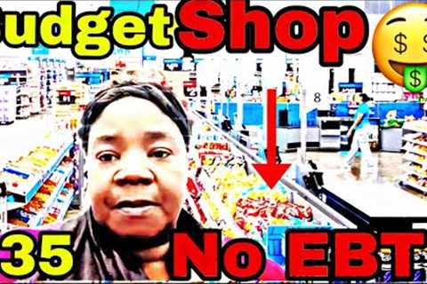 BROKE SHOPPING SPREE WITH NO EBT ON A $35 BUDGET‼️🤑IN WALMART DISABLED MOBILITY SCOOTER🙏🏾