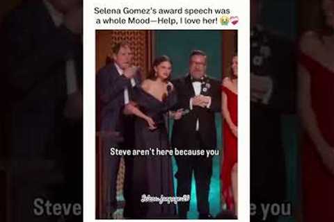 Selena Gomez’s hilarious award speech moment! 😂😍