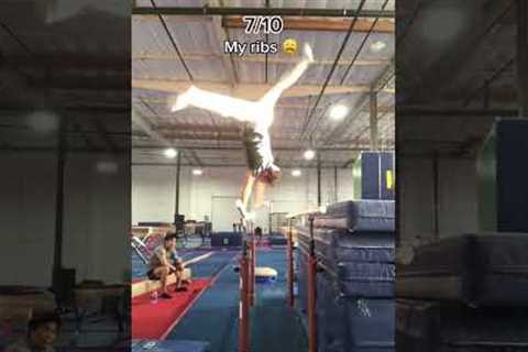 Gymnastics can be brutal 😅 #gymnastics #gymnast #gym #fail #fails #pain #sports #ncaa #olympics