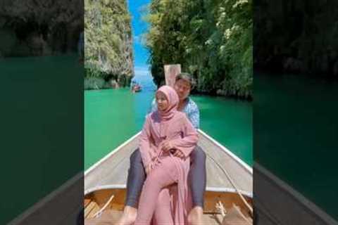 Island Hopping in Krabi with Longtail Boat 🏝️🛶 #islandhopping #krabi #thailand #travel #honeymoon