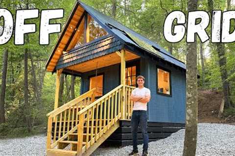 I Built an OFF GRID cabin in the woods