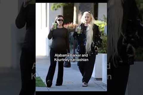 Alabama barker and Kourtney kardashian spotted by paparazzi while shopping #shorts #alabamabarker