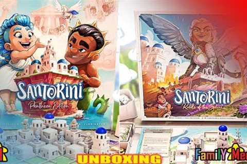 Roxley Games - Santorini: Patheon & Riddle of the Sphinx - Collector's Edition - Unboxing