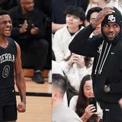 LeBron James Watches Bronny’s LAST High School Game 🤯