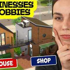 Building a House and Business on ONE lot - The Sims 4 Businesses & Hobbies