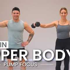 45 min Upper Body Burn - Metabolic Stress Dumbbell Workout: DAY 57 / Build Series 3