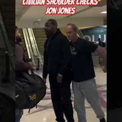 UFC Champion Jon Jones gets Shoulder Checked 😲 #mma #shorts #viral #sports #fight #trending