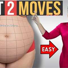 🔥 Get A FLAT Belly at HOME With 2 Simple Moves! (No Gym, No Crunches, No Planks) 🔥