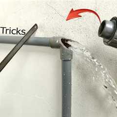 Solve your plumbing problems instantly! Replace broken elbow on pvc pipes that cannot lock water !