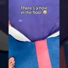 I broke the floor 😭 #gymnast #gymnastics #sports #olympics #fail #fails #sport  #tumble #tumbling