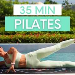 35 MIN PILATES WORKOUT || Power Pilates With Weights (Intermediate)