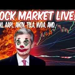 STOCK MARKET LIVE! SPY QQQ. BOUNCE? CRASH?