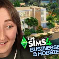 I built a BEACH RESORT with The Sims 4: Businesses & Hobbies