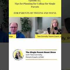 Financial Planning for Single Parents - Start planning for your teen's college finances #singlemom